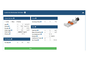Feature-rich online servo sizing tool for machine builders